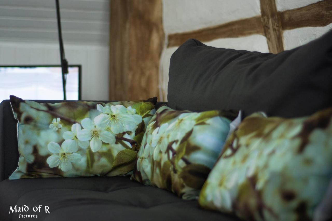 Hof Vierzehnender Im Hohen Venn - 70Qm Fachwerk-Studio - Grosses Wohn-Schlafzimmer Mit Dachterrasse Und Kaminofen - Separate Kueche - Perfekt Fuer Paare - Monschau - Eifel - Hunde Willkommen - Islandpferde 外观 照片