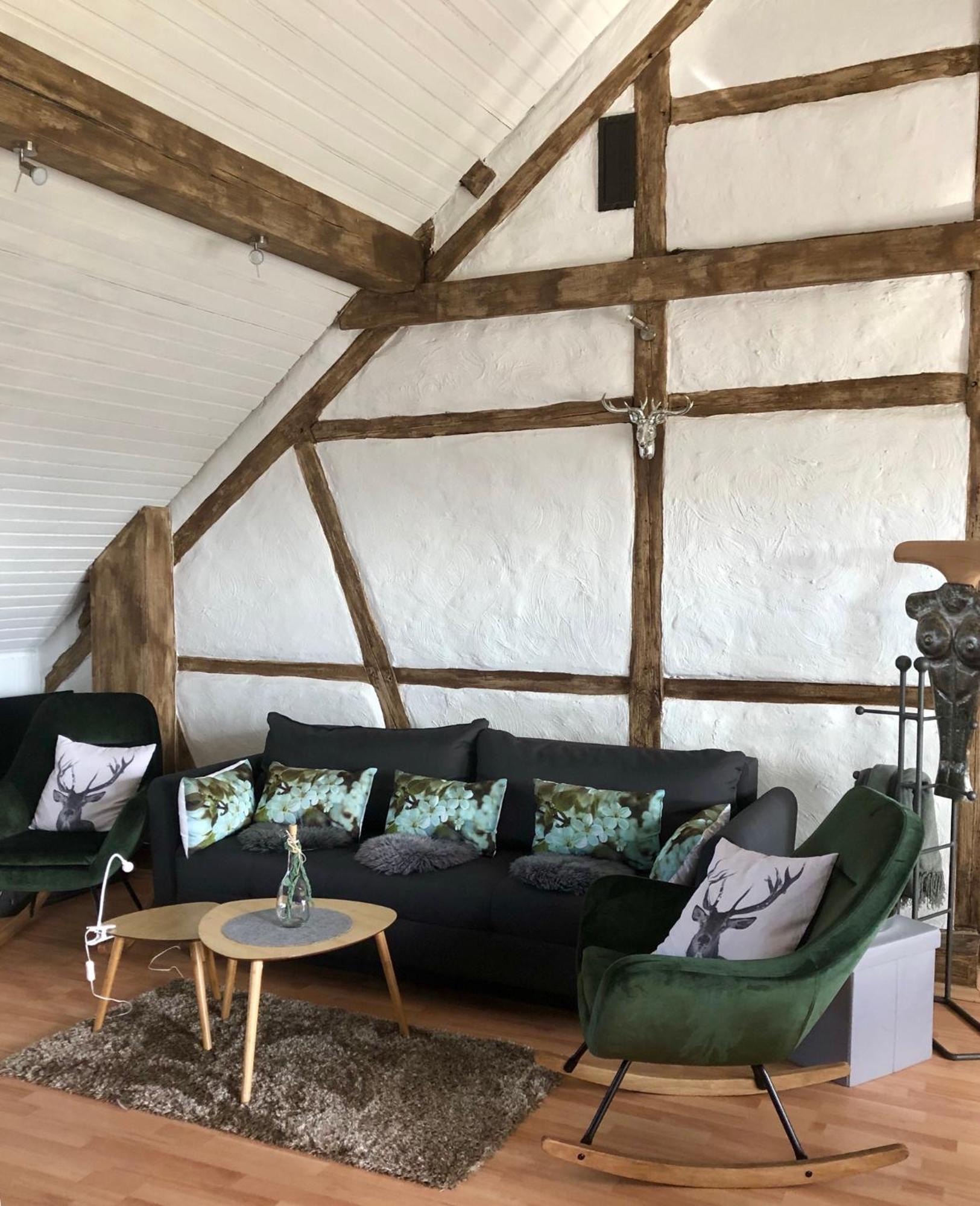 Hof Vierzehnender Im Hohen Venn - 70Qm Fachwerk-Studio - Grosses Wohn-Schlafzimmer Mit Dachterrasse Und Kaminofen - Separate Kueche - Perfekt Fuer Paare - Monschau - Eifel - Hunde Willkommen - Islandpferde 外观 照片